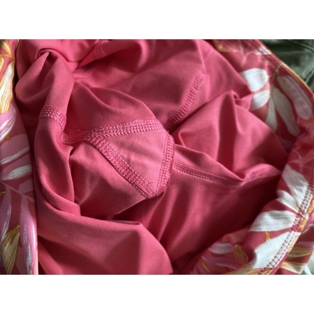 Tommy Bahama Everyday Active Floral Skort LARGE Ruffle Pink Orange Activewear - Picture 6 of 8